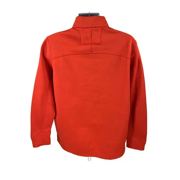 Nike Men's Orange Fleece Lined Golf 1/4 Zip Pullover Sweatshirt - L - Picture 2 of 4